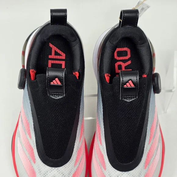 adidas Adizero ZG BOA Spikeless Golf Shoes White Red IH9896 Men's Size 11 New